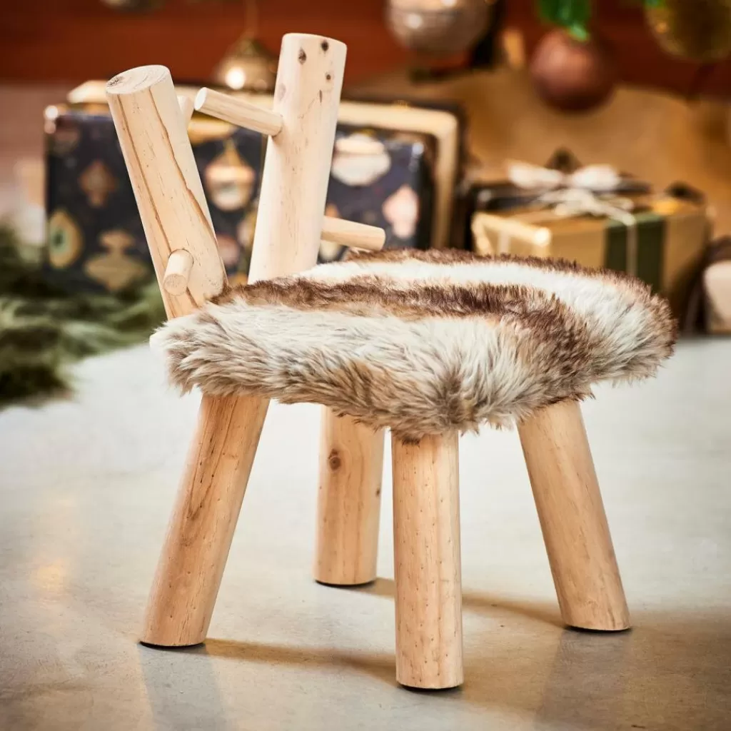 CASA RUDOLF Sgabello Naturale- Kids | Mobili Per Bambini