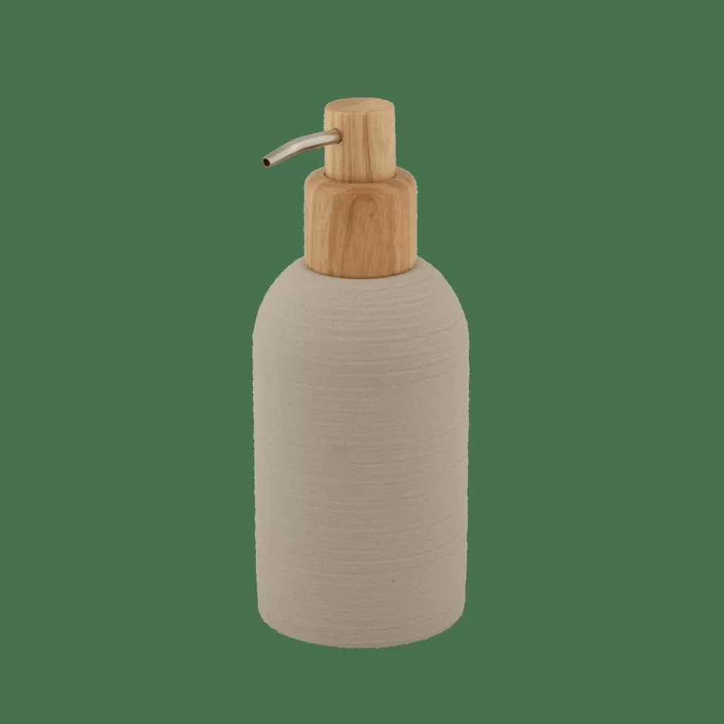 CASA YUKI Dispenser Per Sapone Naturale, Beige- Accessori Da Lavandino